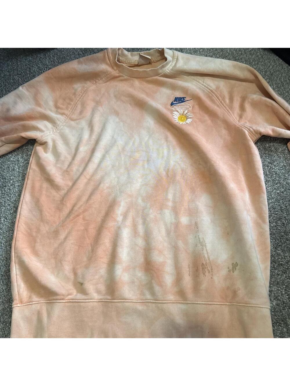 Nike Women's Orange and Pink Sweatshirt